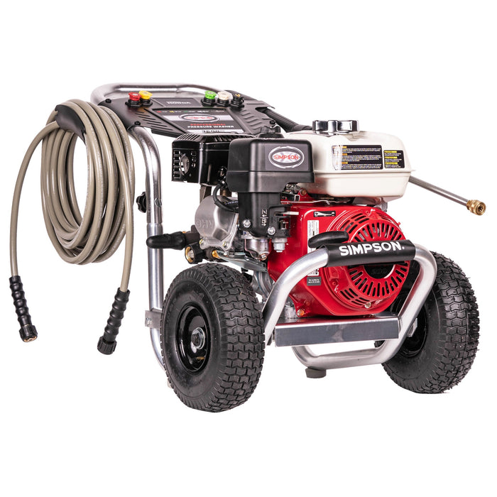 Simpson Aluminum ALH3425 3600 PSI at 2.5 GPM HONDA® GX200 with AAA® Triplex Plunger Pump Cold Water Professional Gas Pressure Washer- 60689