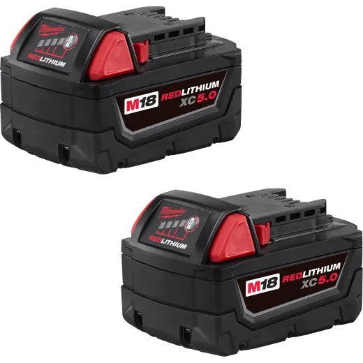 Milwaukee M18™ REDLITHIUM™ XC5.0 Extended Capacity Battery Two Pack-48-11-1852