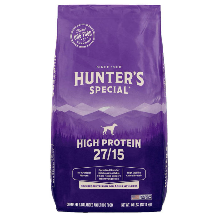 HUNTERS SPECIAL HI PROTEIN 27-15 40# Dog Food