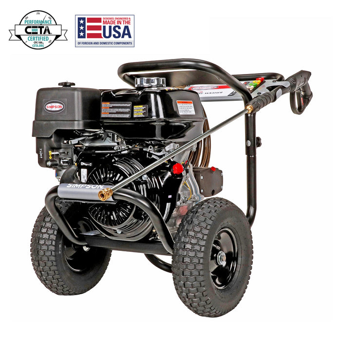 Simpson PowerShot PS4240 49-State 4200 PSI at 4.0 GPM HONDA® GX390 with AAA® Industrial Triplex Pump Cold Water Professional Gas Pressure Washer- 60456