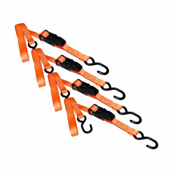 1 x 15 Orange Ratchet Tie-Down w/S-Hook